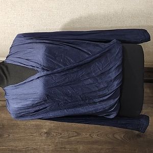 Women's Satin Wrap Top.